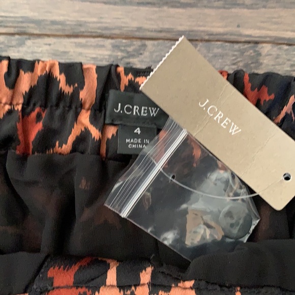 NEW! - J. CREW HIGH RISE LEOPARD SZ 4 TROUSERS - Picture 6 of 16